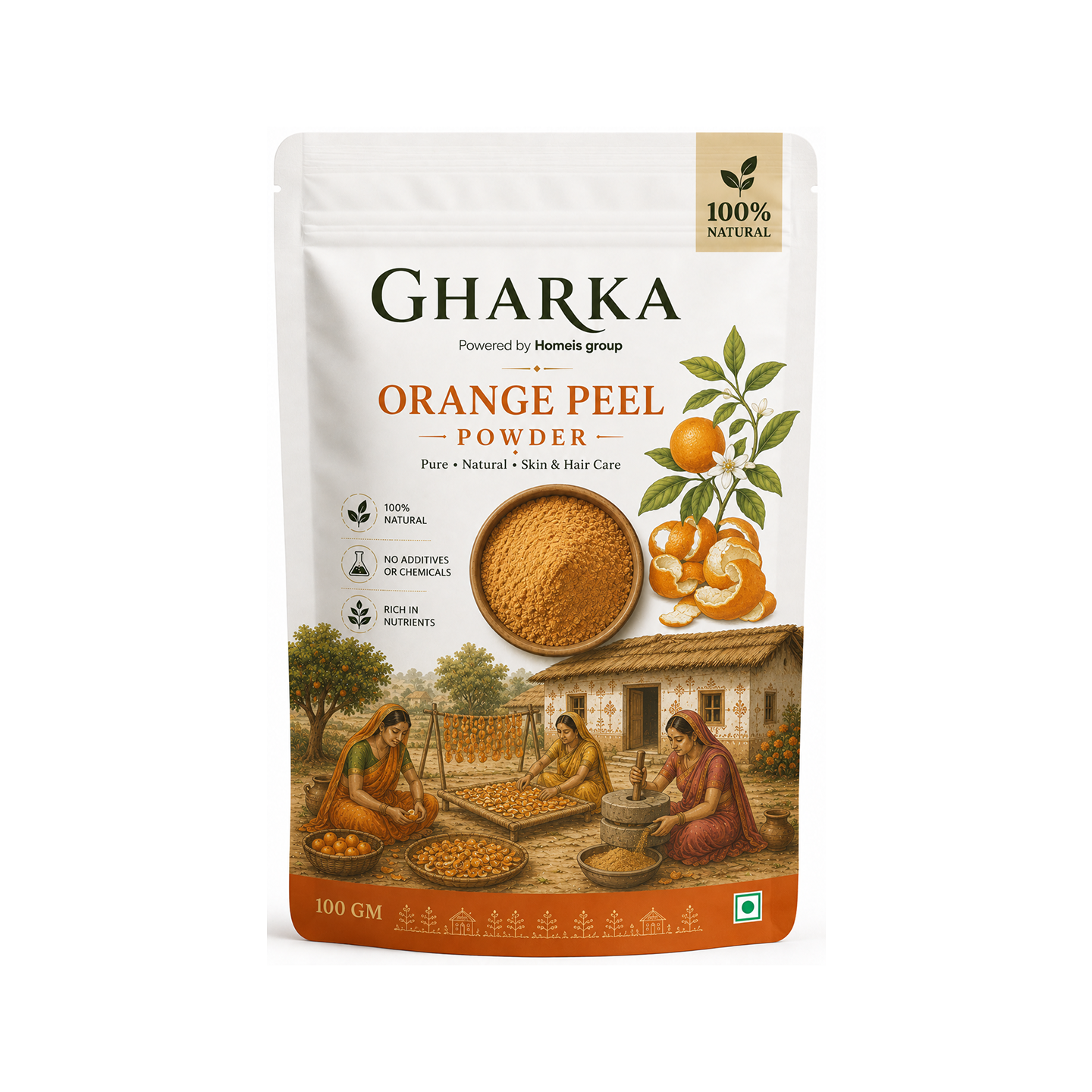 Orange Peal Powder
